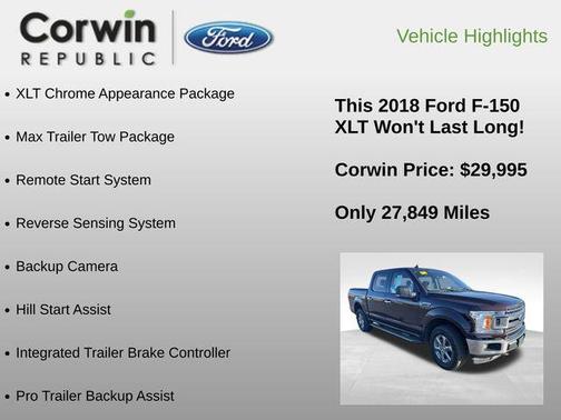 2018 Ford F-150 XLT