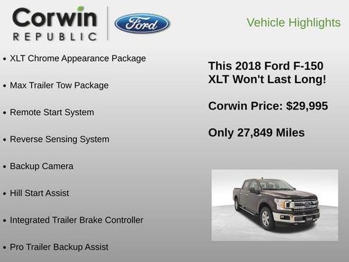 2018 Ford F-150 XLT