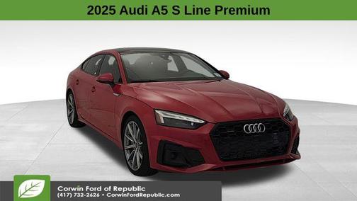 Progressive Red Metallic 2025 Audi A5 Sportback 45 S Line Premium