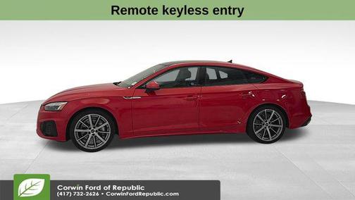 Progressive Red Metallic 2025 Audi A5 Sportback 45 S Line Premium
