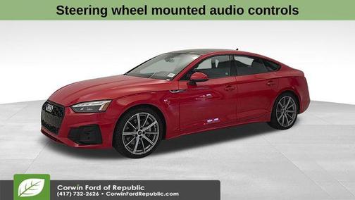 Progressive Red Metallic 2025 Audi A5 Sportback 45 S Line Premium