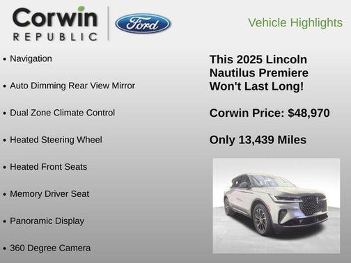 2025 Lincoln Nautilus Premiere