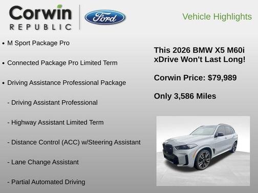 2026 BMW X5 M60i
