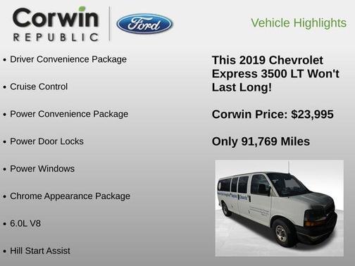 2019 Chevrolet Express 3500 LT