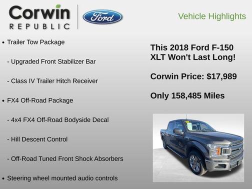 2018 Ford F-150 XLT