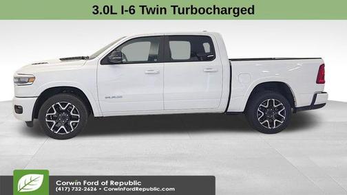 Bright White Clearcoat 2025 RAM 1500 Laramie