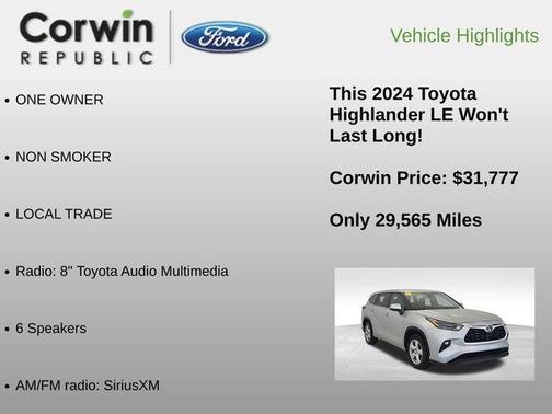 2024 Toyota Highlander LE