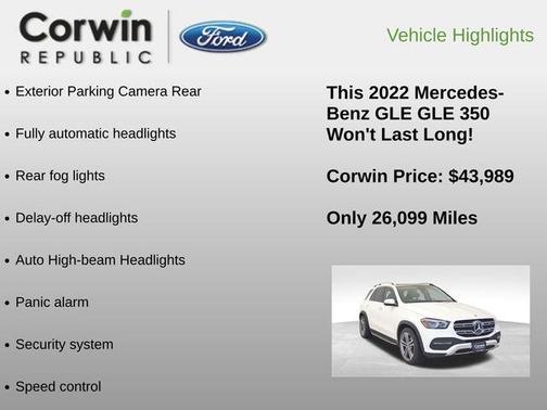 2022 Mercedes-Benz GLE 350 4MATIC