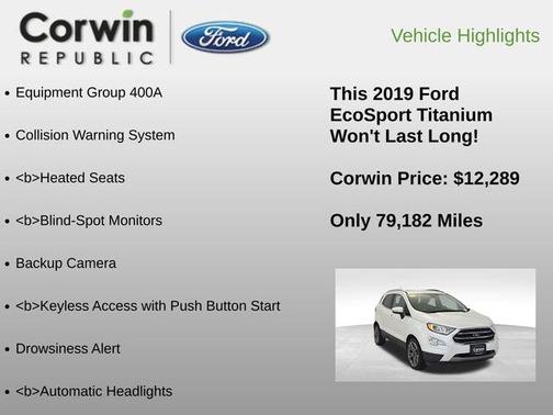 2019 Ford EcoSport Titanium