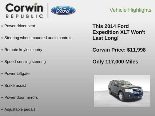 TUXEDO BLACK 2014 Ford Expedition XLT