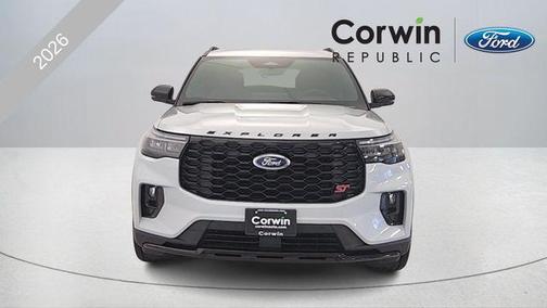 SPACE WHITE METALLIC 2026 Ford Explorer ST