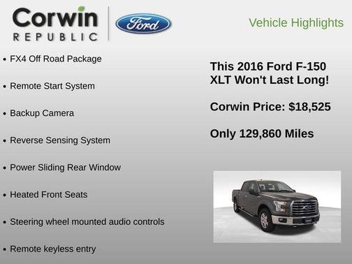 2016 Ford F-150 XLT