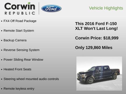 2016 Ford F-150 XLT