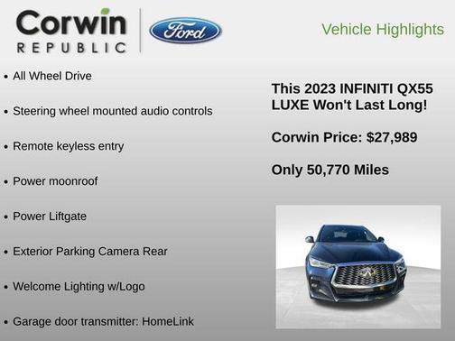 2023 INFINITI QX55 LUXE