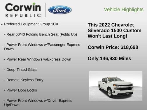 2022 Chevrolet Silverado 1500 Custom