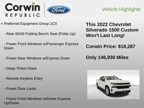 2022 Chevrolet Silverado 1500 Custom