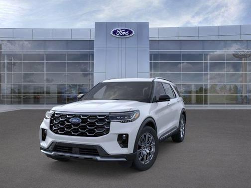 Space White Metallic 2026 Ford Explorer Platinum