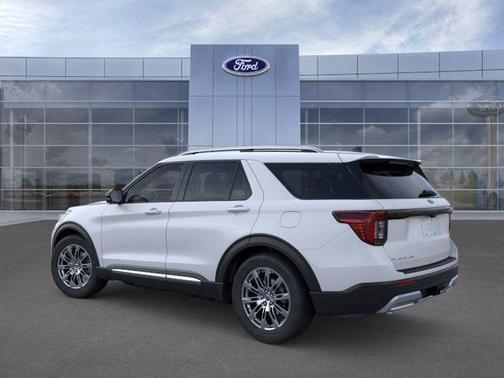 Space White Metallic 2026 Ford Explorer Platinum