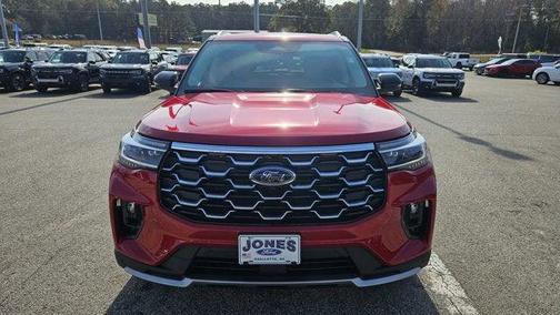 Rapid Red Metallic Tinted Clearcoat 2025 Ford Explorer Platinum