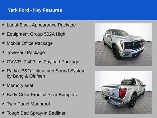 Iconic Silver Metallic 2024 Ford F-150 Lariat