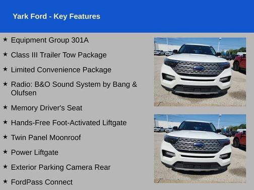 Star White 2021 Ford Explorer Limited