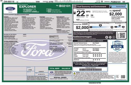 Agate Black Metallic 2023 Ford Explorer XLT
