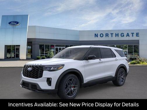 Space White Metallic 2026 Ford Explorer ST-Line