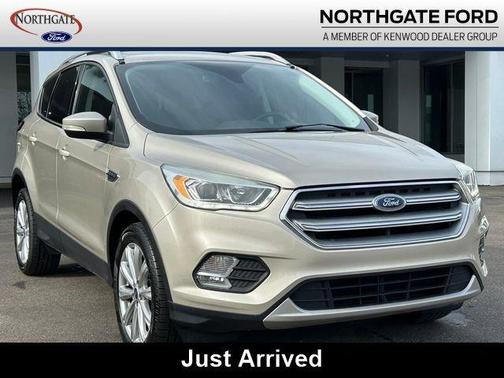 White Gold Metallic 2017 Ford Escape Titanium
