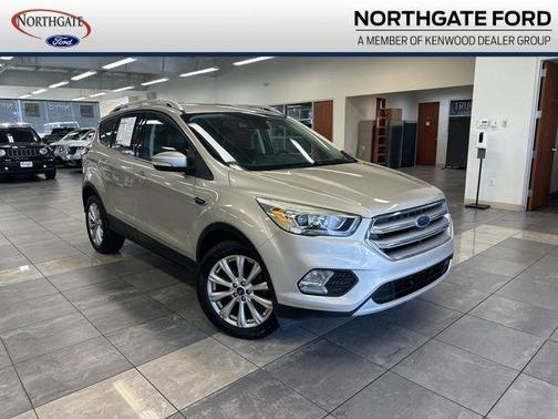 White Gold Metallic 2017 Ford Escape Titanium