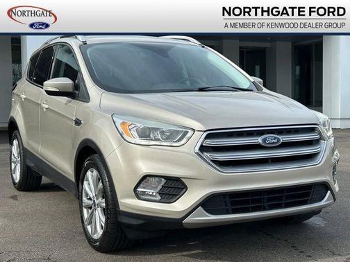 White Gold Metallic 2017 Ford Escape Titanium