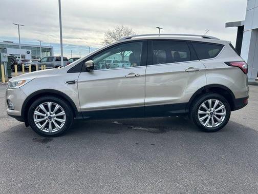 White Gold Metallic 2017 Ford Escape Titanium