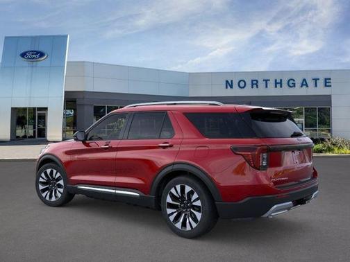 Rapid Red Metallic Tinted Clearcoat 2026 Ford Explorer Platinum