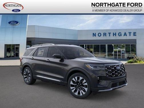Agate Black Metallic 2026 Ford Explorer Platinum