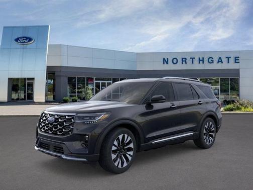Agate Black Metallic 2026 Ford Explorer Platinum