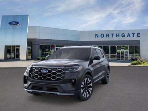 Agate Black Metallic 2026 Ford Explorer Platinum