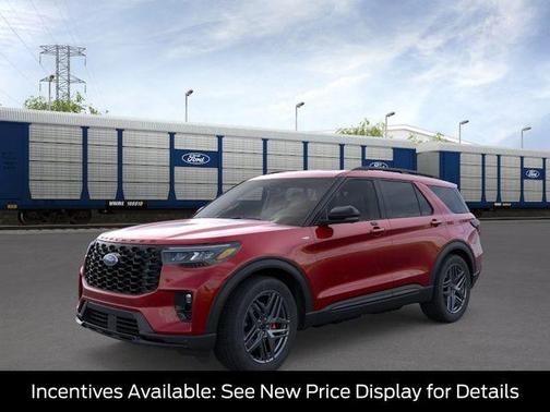 Rapid Red Metallic Tinted Clearcoat 2026 Ford Explorer ST-Line