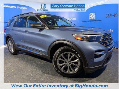 Blue 2021 Ford Explorer XLT