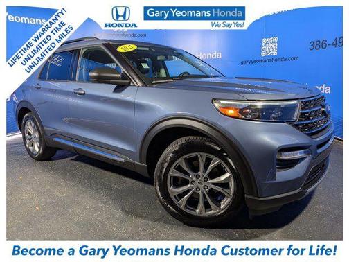 Blue 2021 Ford Explorer XLT