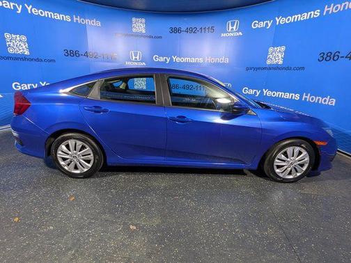 Aegean Blue Metallic 2017 Honda Civic LX