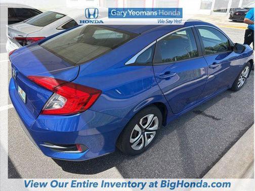 Aegean Blue Metallic 2017 Honda Civic LX
