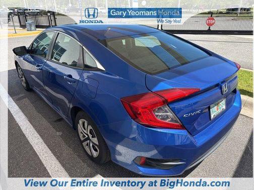 Aegean Blue Metallic 2017 Honda Civic LX