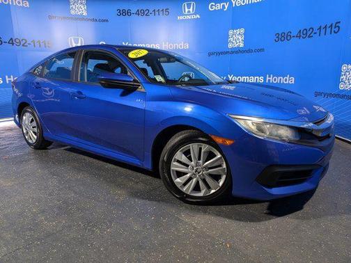 Aegean Blue Metallic 2017 Honda Civic LX