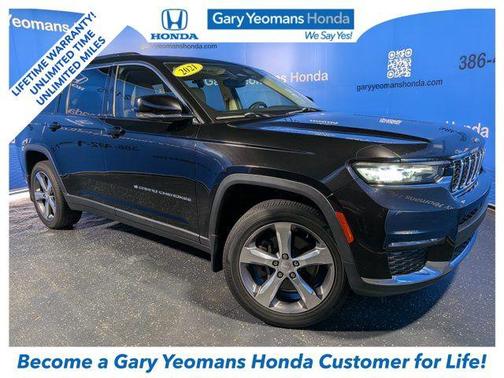 Diamond Black Crystal Pearlcoat 2021 Jeep Grand Cherokee L Limited