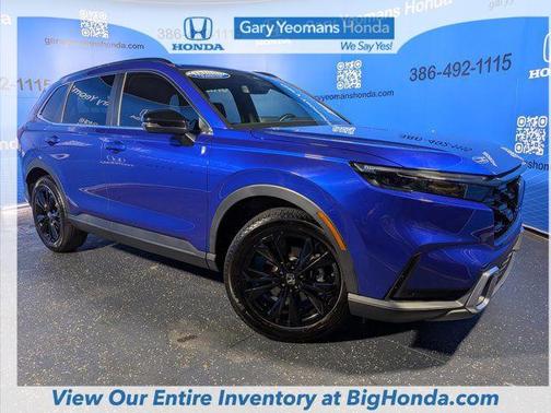 Blue 2024 Honda CR-V Hybrid Sport Touring AWD