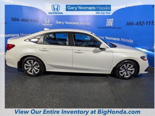 Platinum White Pearl 2023 Honda Civic LX