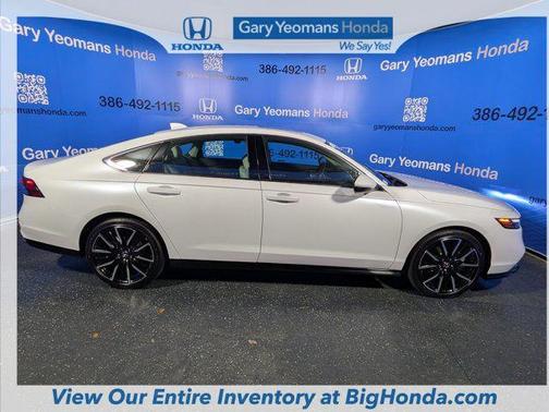 Platinum White Pearl 2026 Honda Accord Hybrid Touring