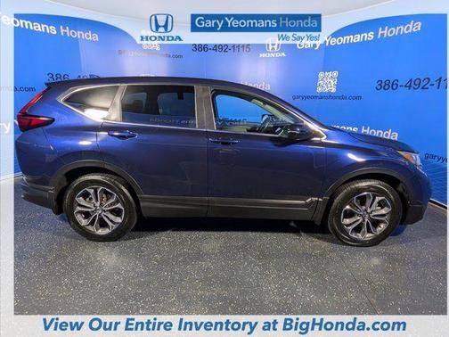 Blue 2020 Honda CR-V AWD EX