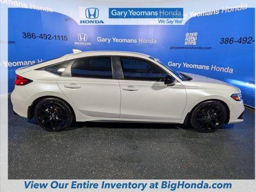Platinum White Pearl 2024 Honda Civic Sport