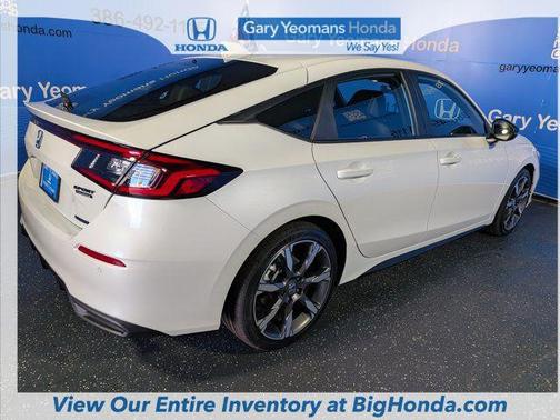 PLATINUM WHITE 2026 Honda Civic Hybrid Sport Touring
