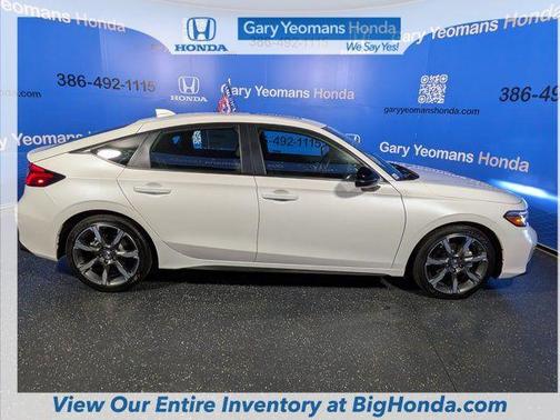 PLATINUM WHITE 2026 Honda Civic Hybrid Sport Touring